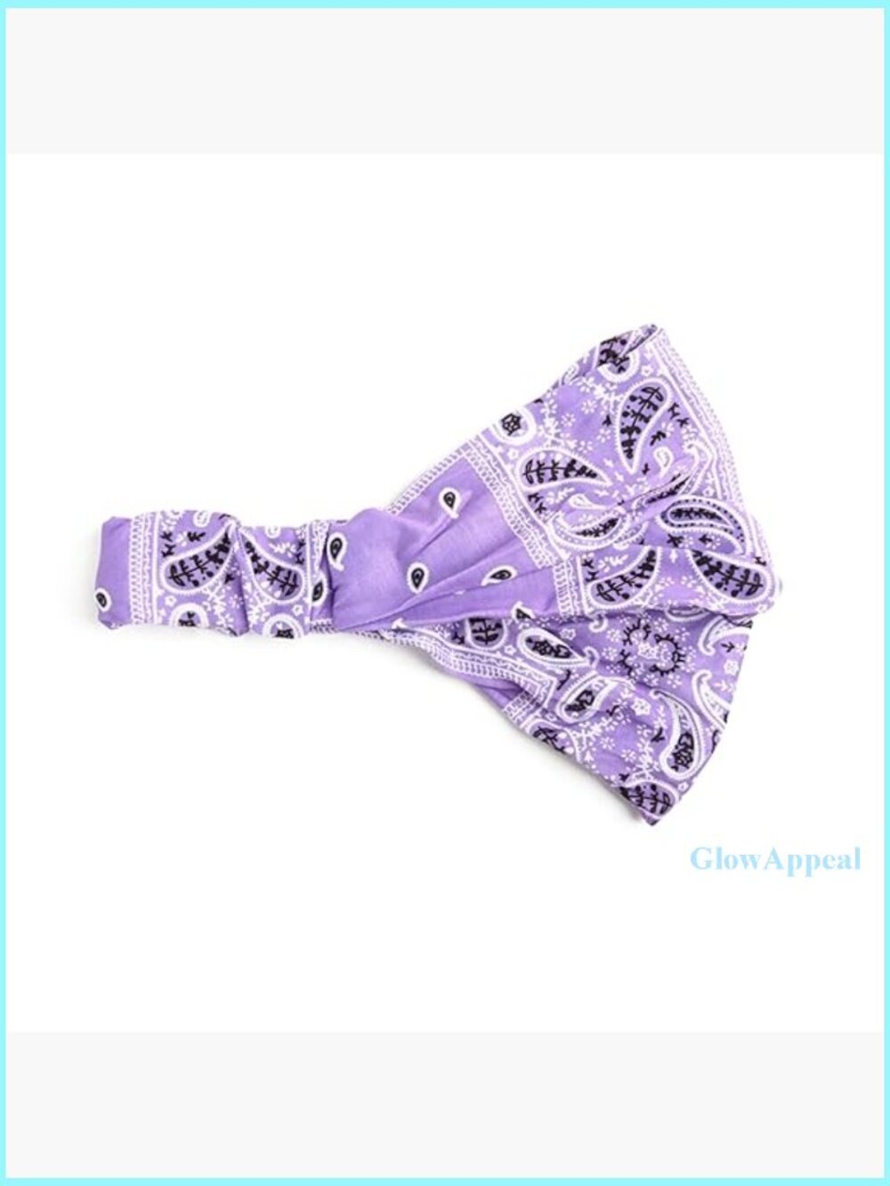 Wide Cotton Headband, Stretchy Elastic, 9-Inch, Versatile Style